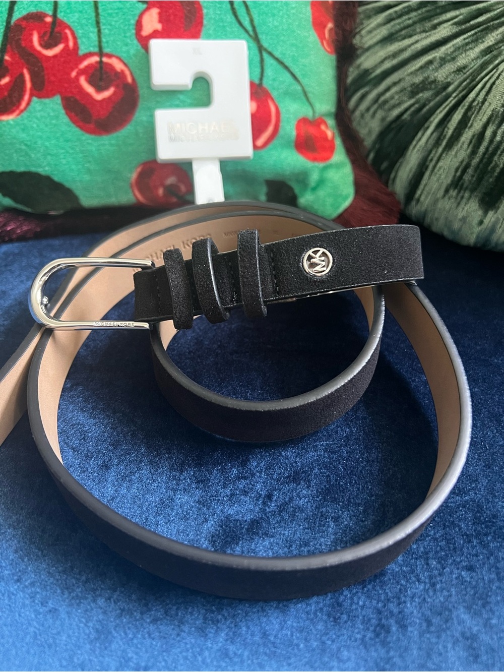 Michael Kors Black Genuine Leather Belt – XL – Brand New 46”